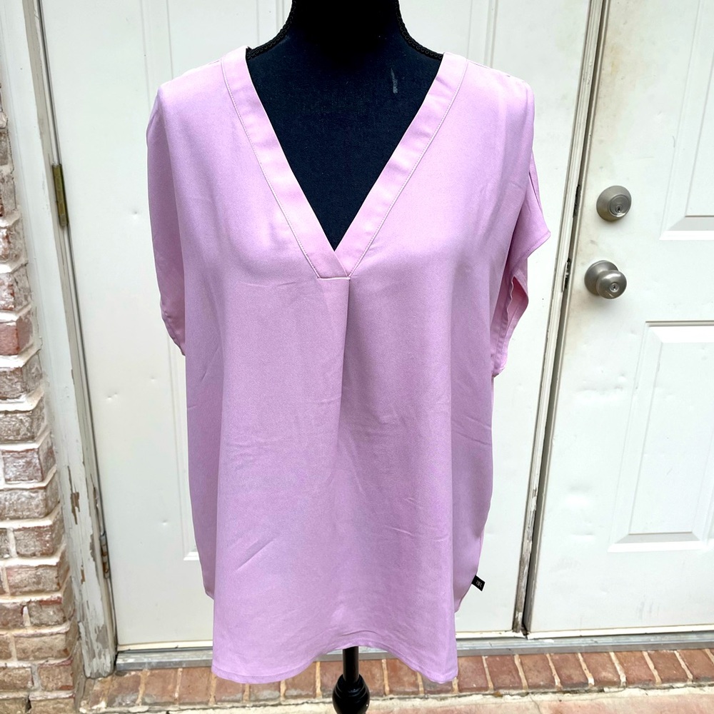 Banana Republic, Pink, Short Sleeve, Blouse, Size XL